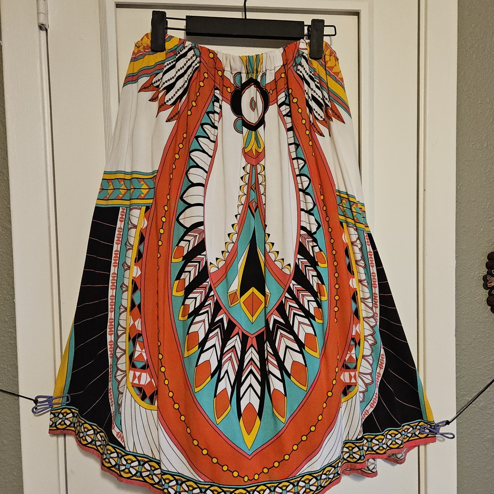 Colorful Geometric Print Women's Skirt